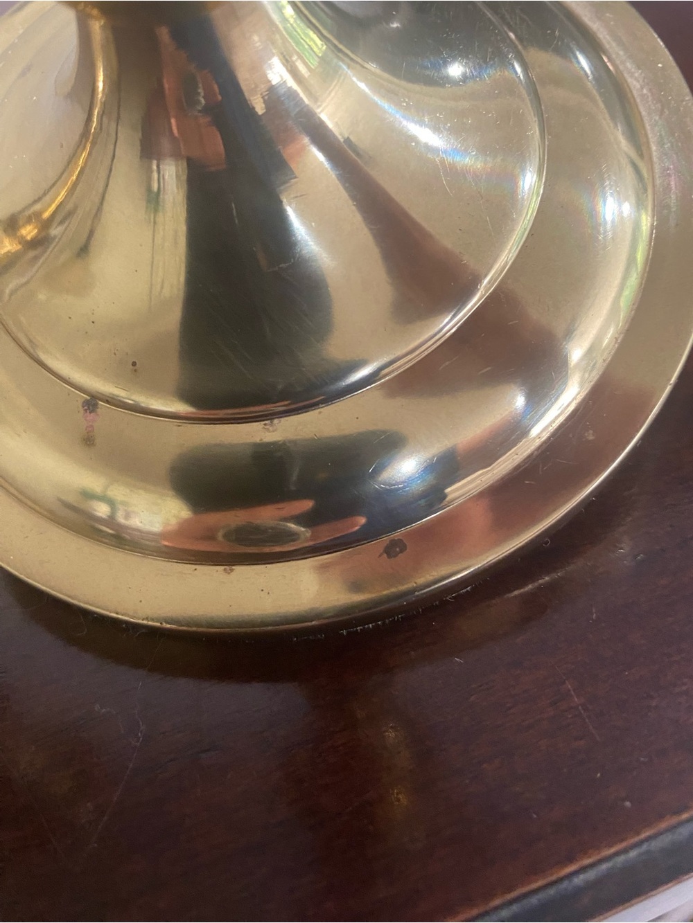 Vintage, Pair Of Baldwin Solid Brass Taper Candle Stick Holders - Picture 8 of 8